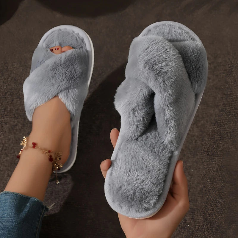 CozyCross™ Fluffy Slippers