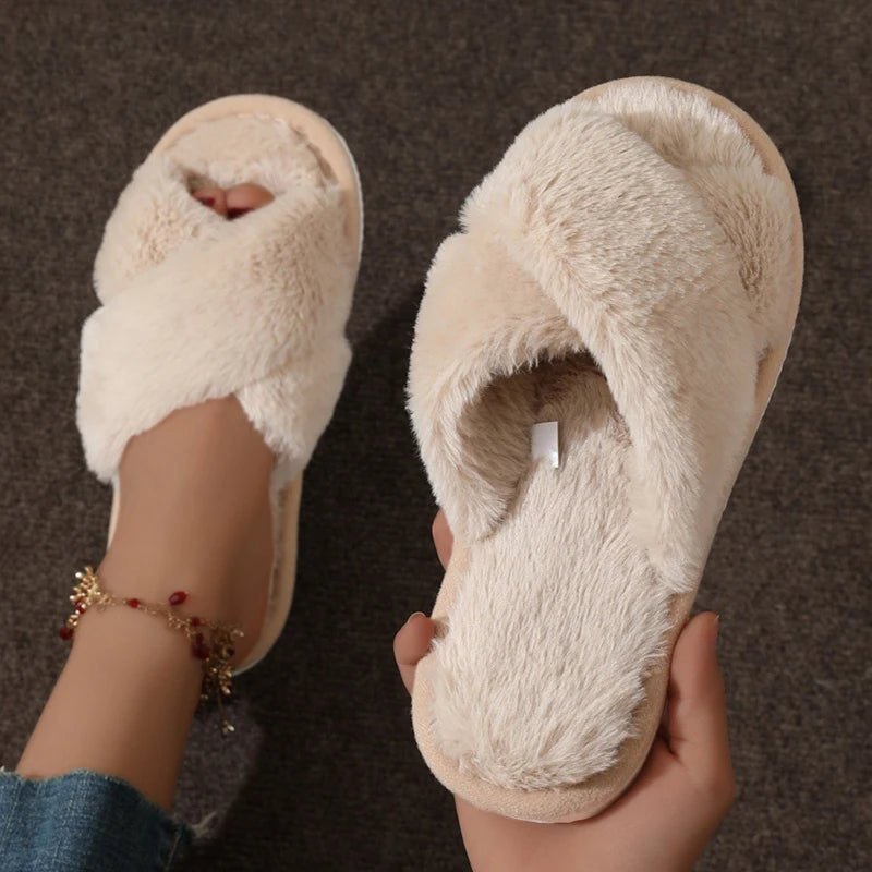 CozyCross™ Fluffy Slippers